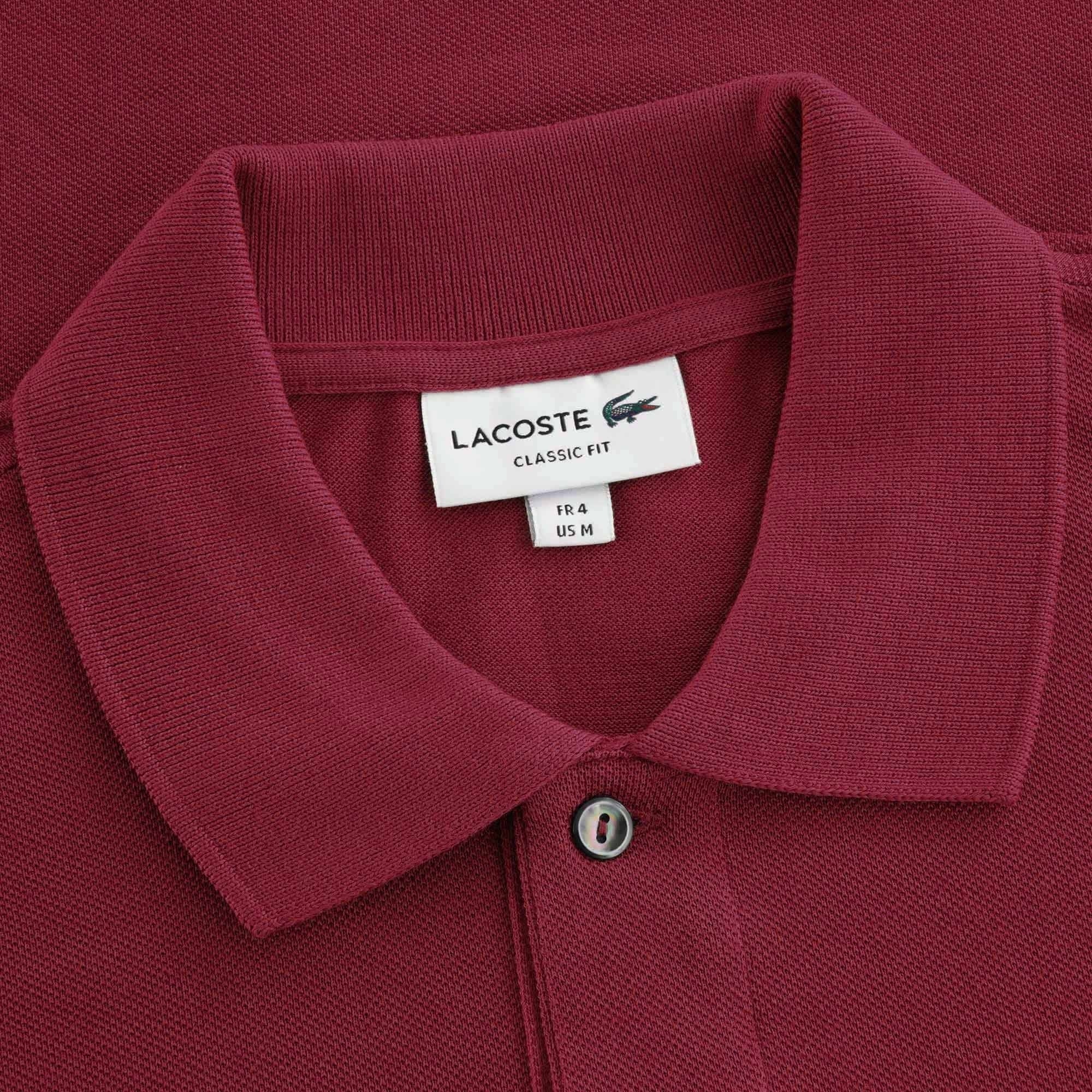 Lacoste Classic Pique Polo Shirt - Bordeaux