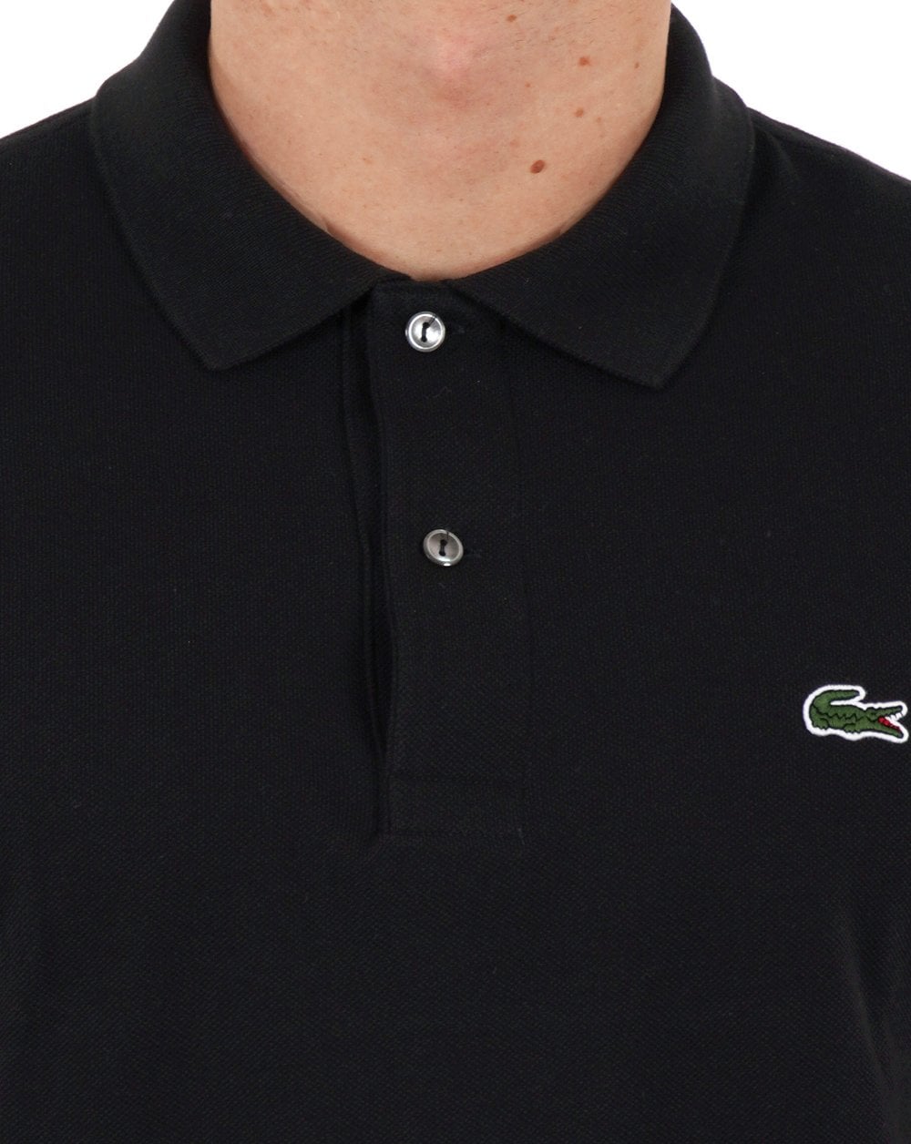 Lacoste Long Sleeve Polo Shirt Black