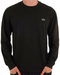 Lacoste Long Sleeve Cotton T Shirt Black