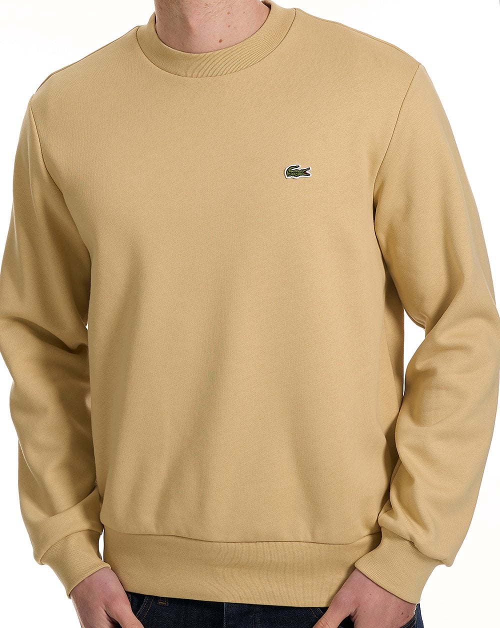 Lacoste Brushed Cotton Sweatshirt Sand