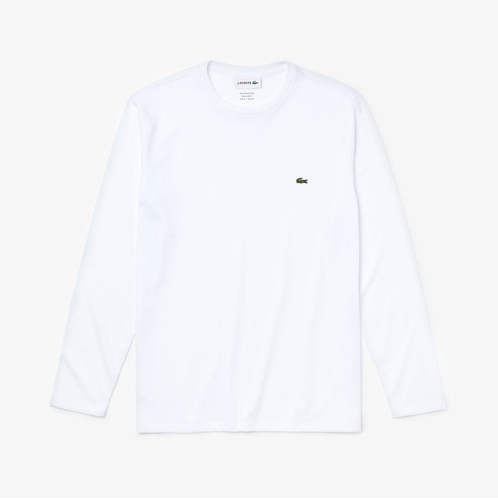 Lacoste Crew Neck Pima Cotton Jersey T-shirt White TH6712 001