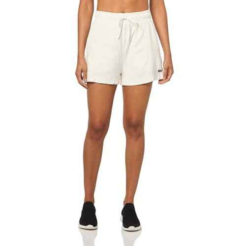 Lacoste Women's Organic Cotton Terry Shorts, Flour, 4