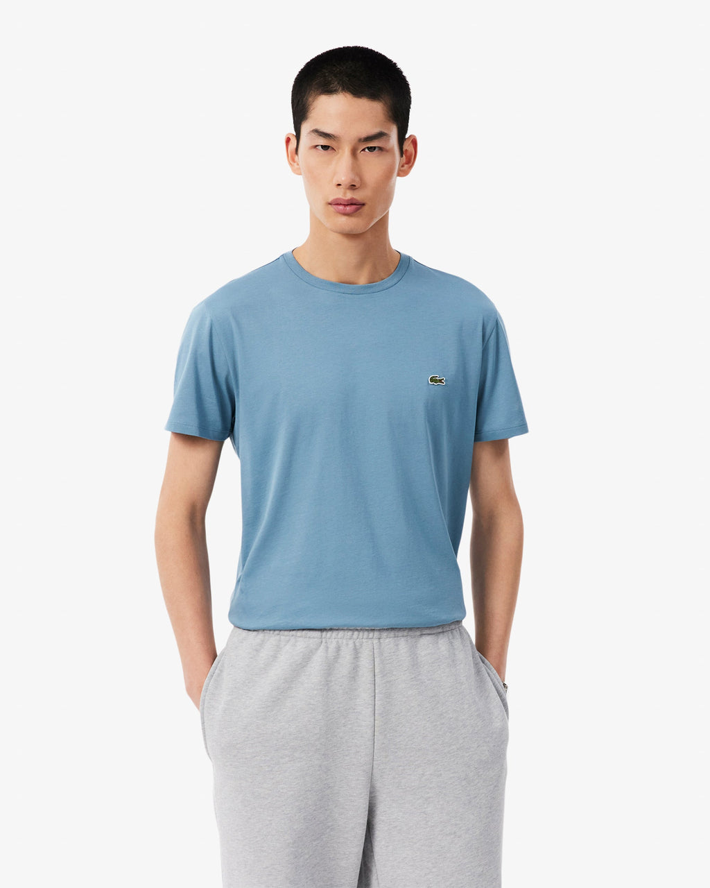 Lacoste Mens Crew Neck Pima Cotton Jersey T-Shirt - Aral 57I