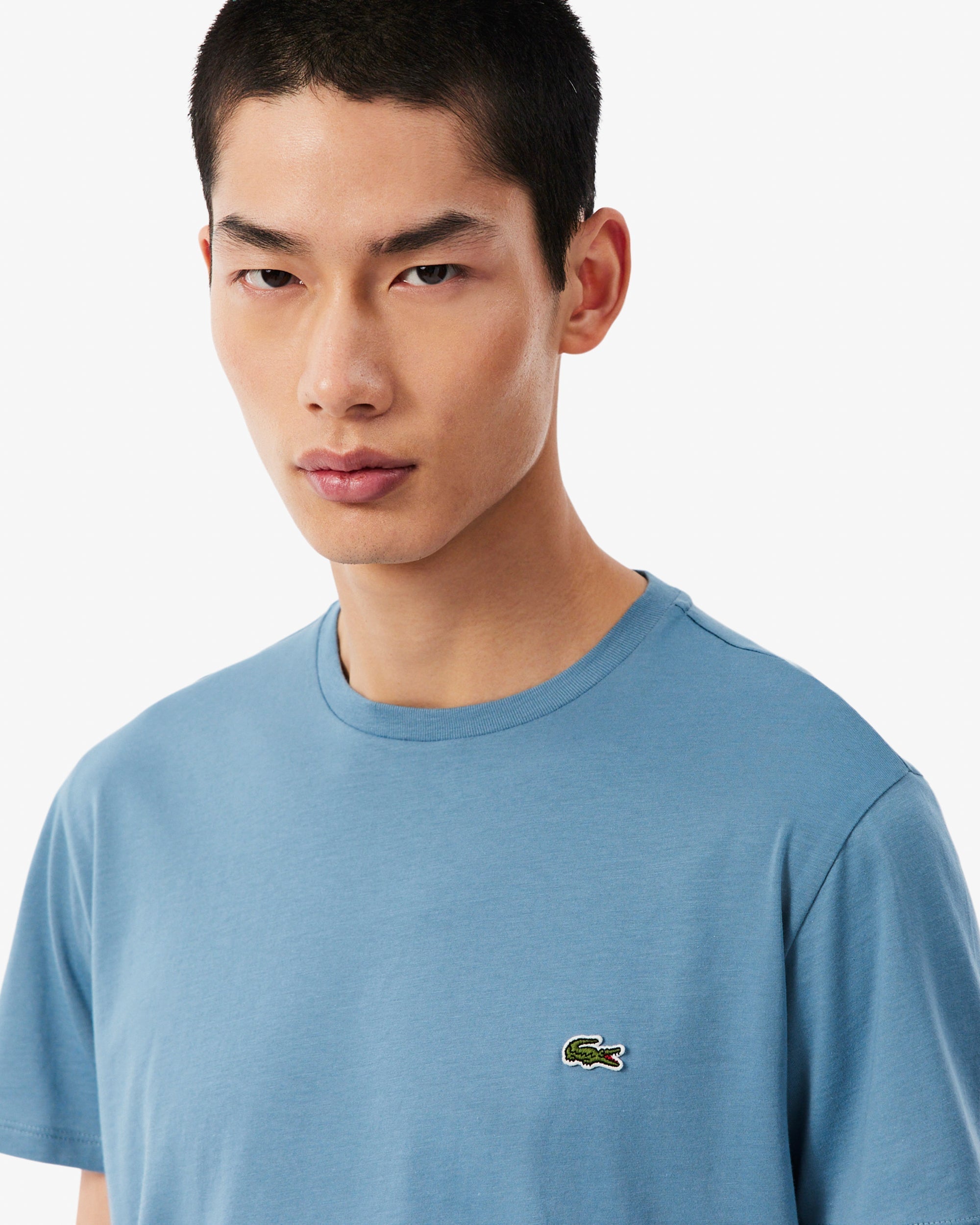Lacoste Mens Crew Neck Pima Cotton Jersey T-Shirt - Aral 57I