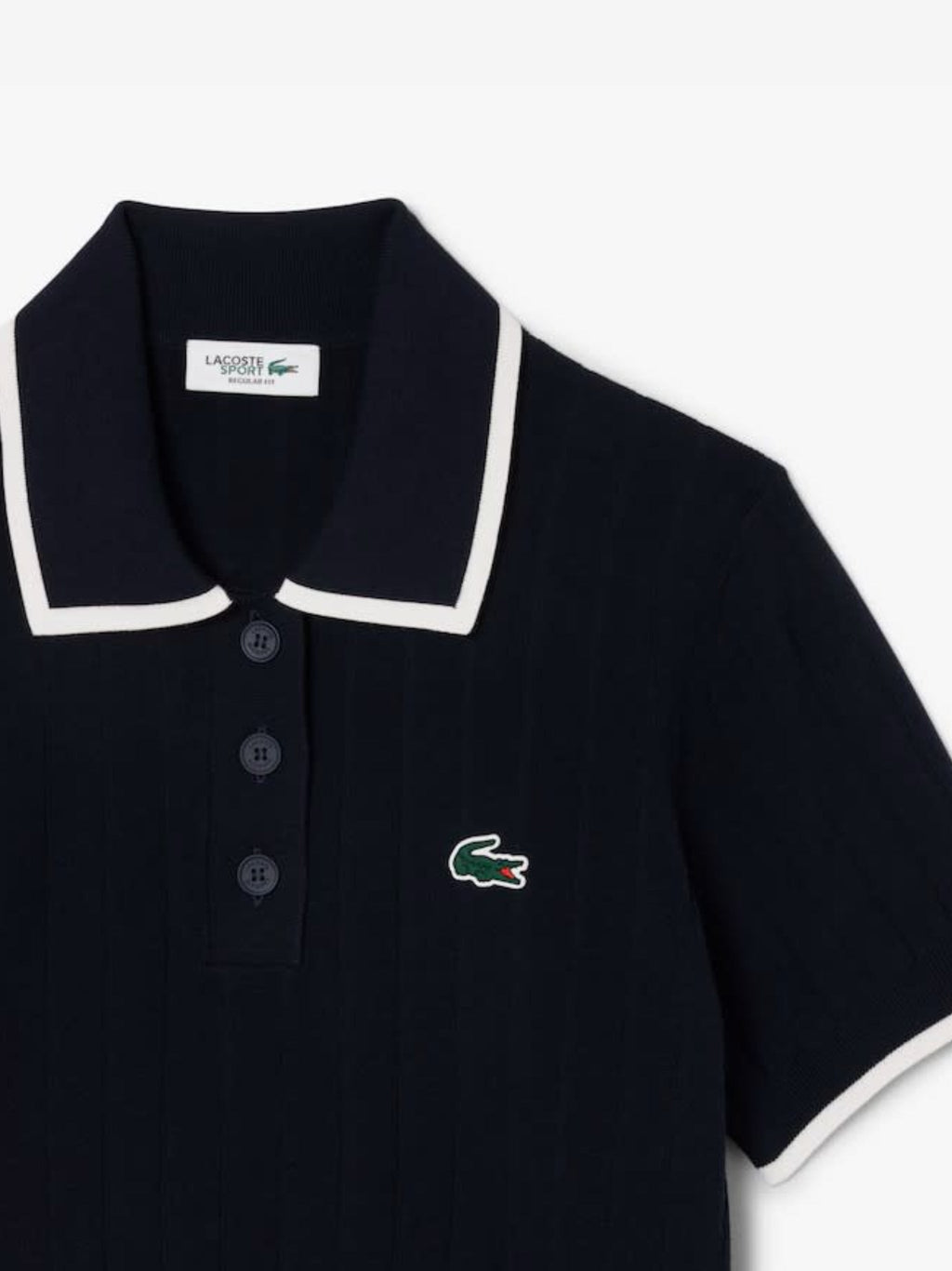LACOSTE - Women Short Sleeved Polo Collar Golf Sweater