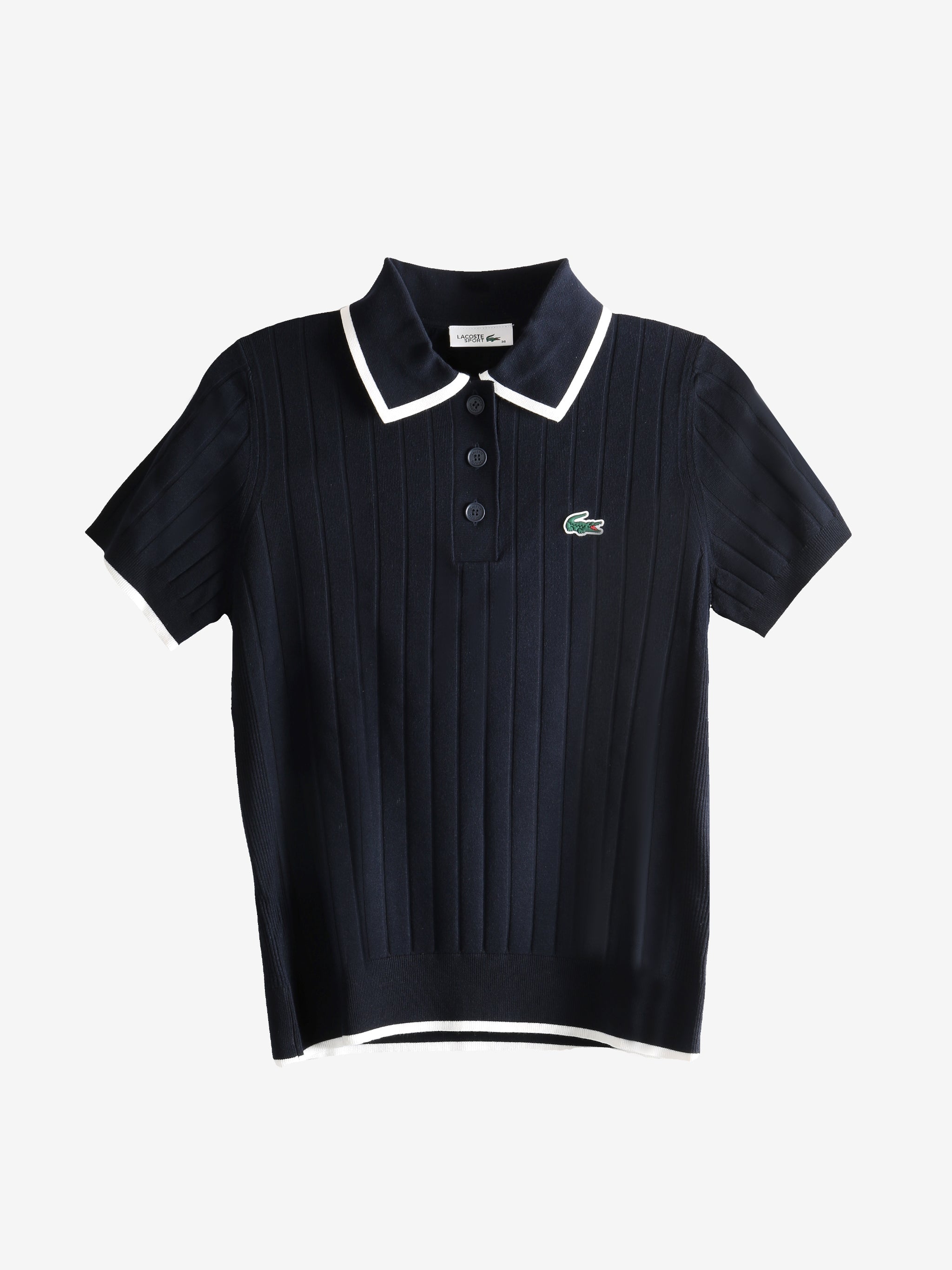 LACOSTE - Women Short Sleeved Polo Collar Golf Sweater