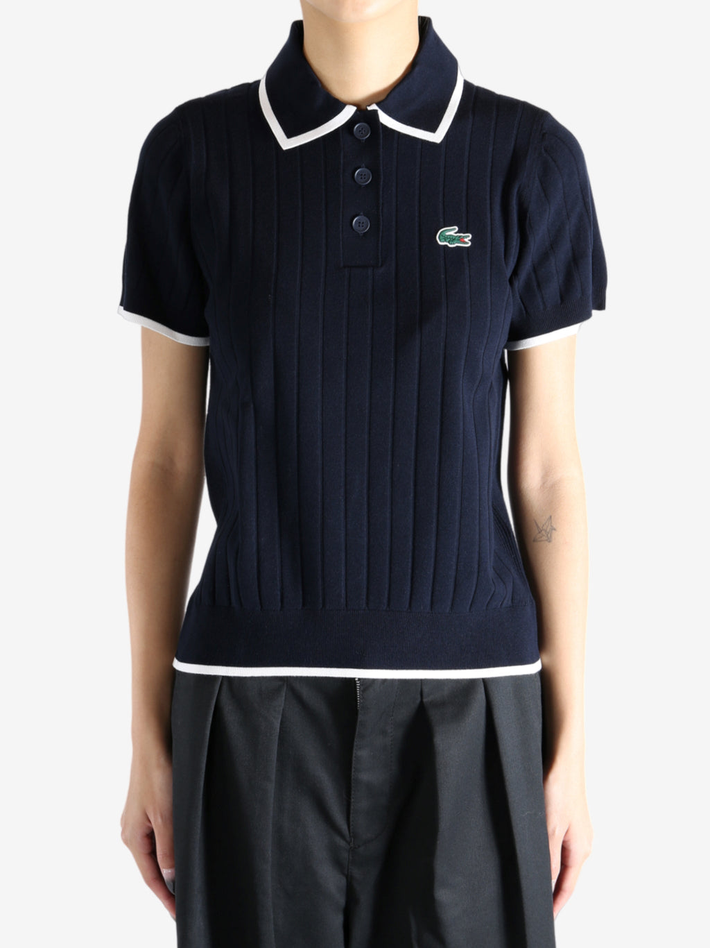 LACOSTE - Women Short Sleeved Polo Collar Golf Sweater