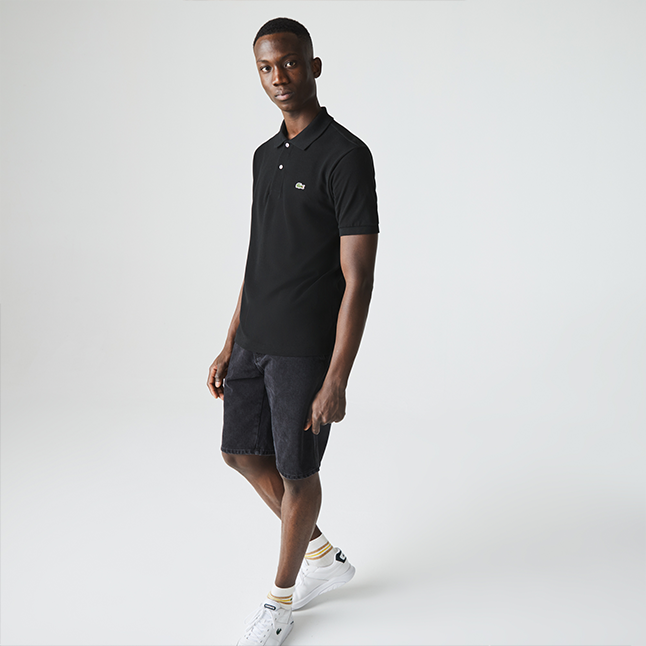 Mens Lacoste Black Classic L.12.12 S/s Polo Shirt