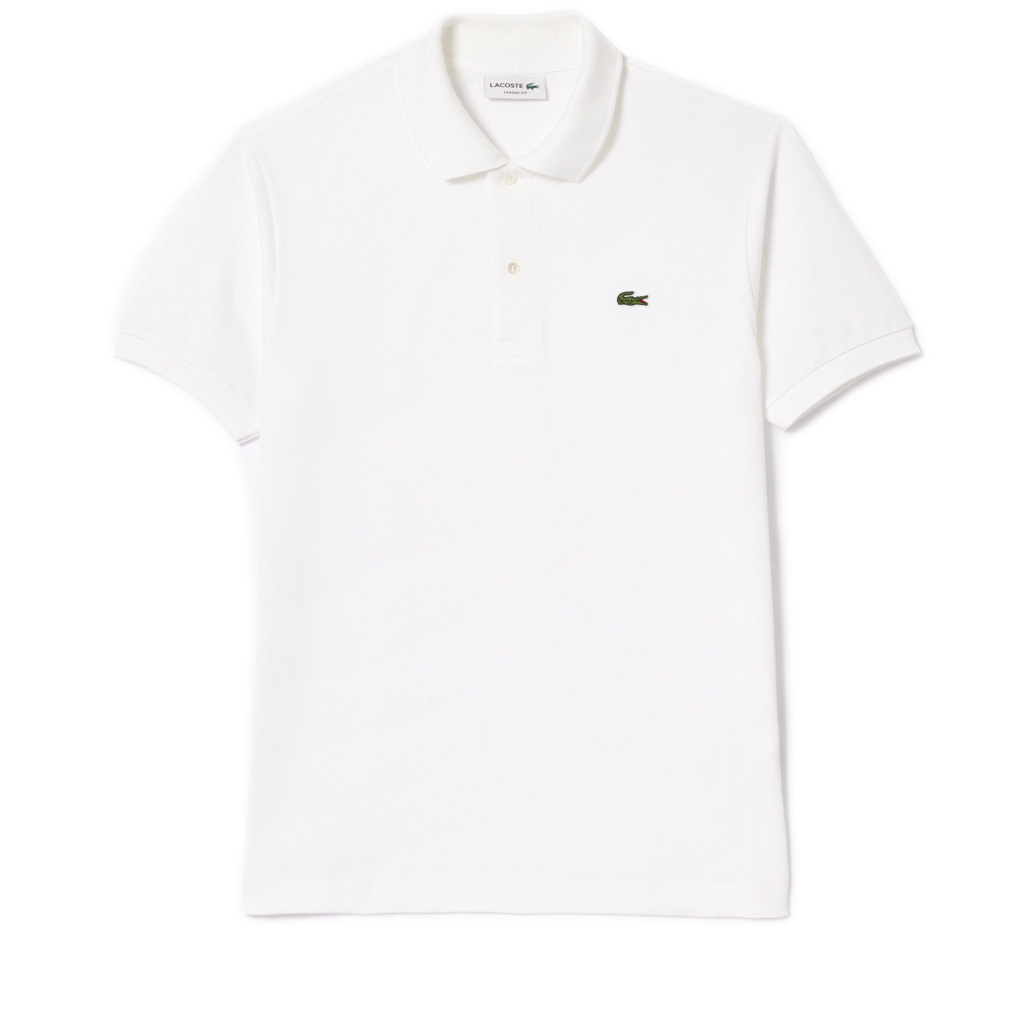 Men's Lacoste Classic Fit L.12.12 Pique Polo - White