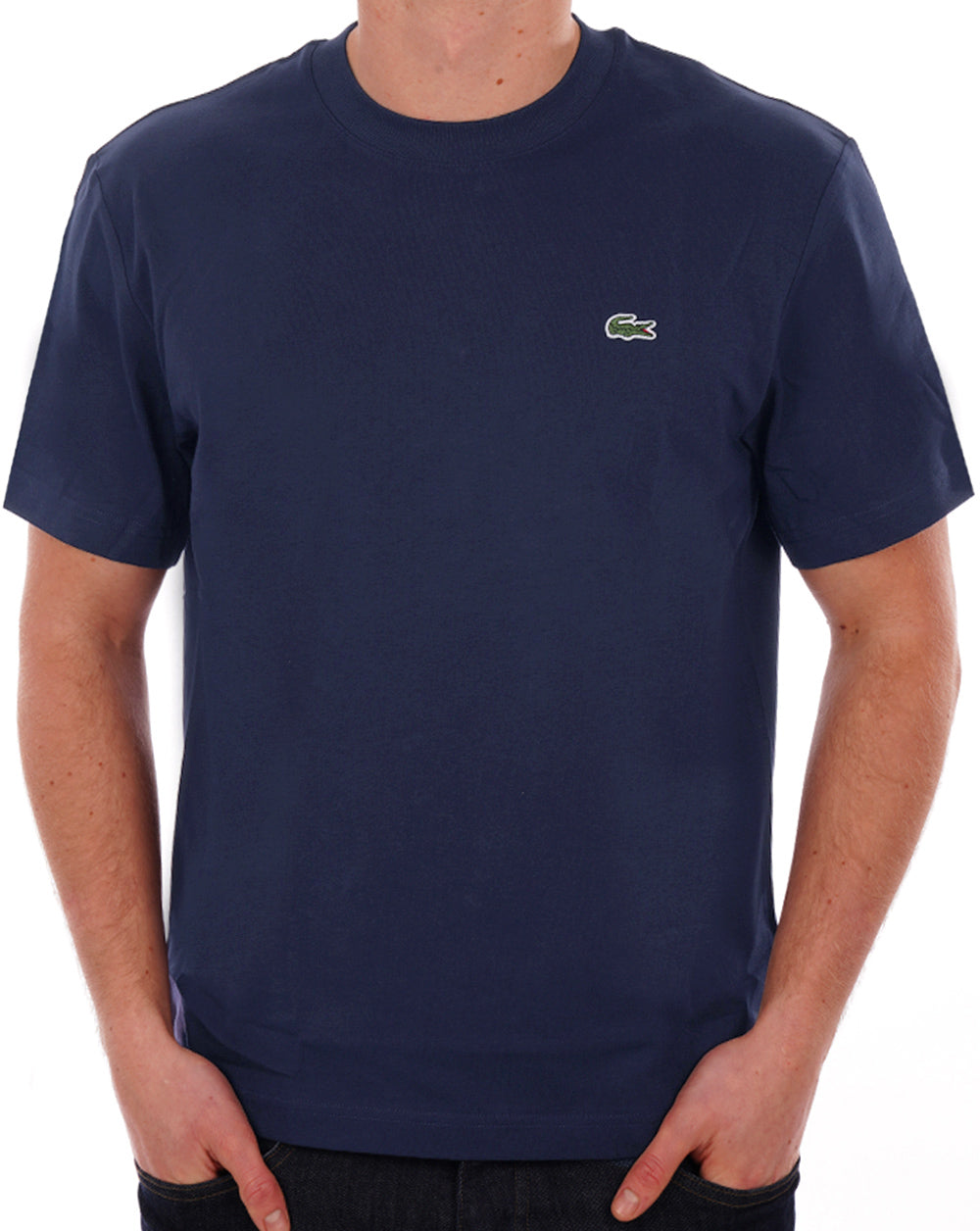Lacoste Classic Fit Cotton Jersey T Shirt Navy