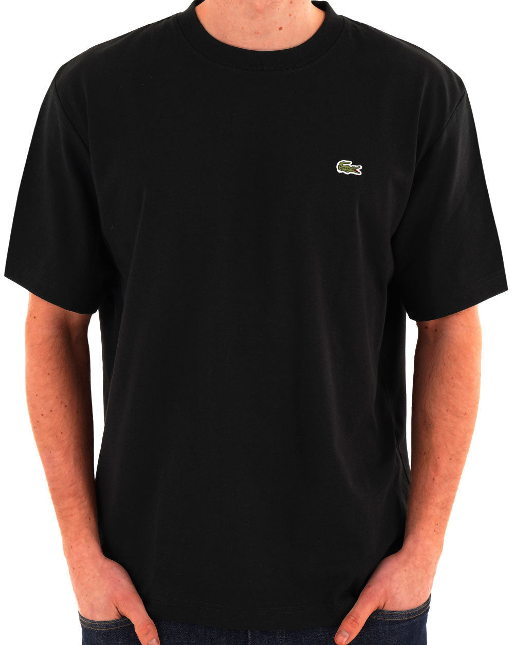 Lacoste Heavy Cotton Jersey T Shirt Black