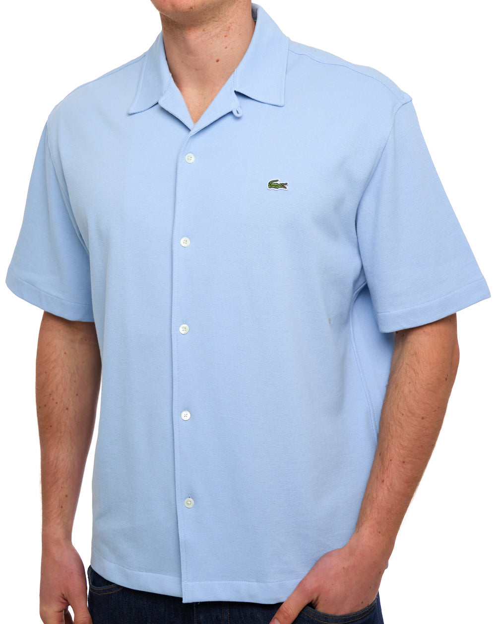 Lacoste Revere Collars Polo Shirt Chambray Blue