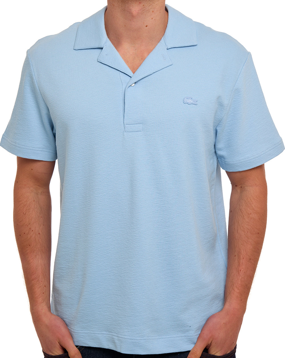 Lacoste Revere Collar Polo Chambray Blue