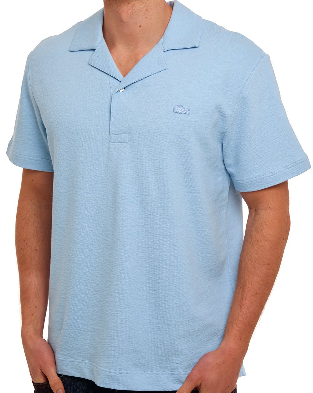 Lacoste Revere Collar Polo Chambray Blue