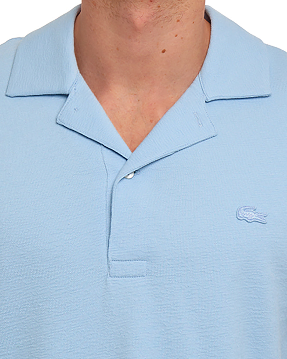 Lacoste Revere Collar Polo Chambray Blue