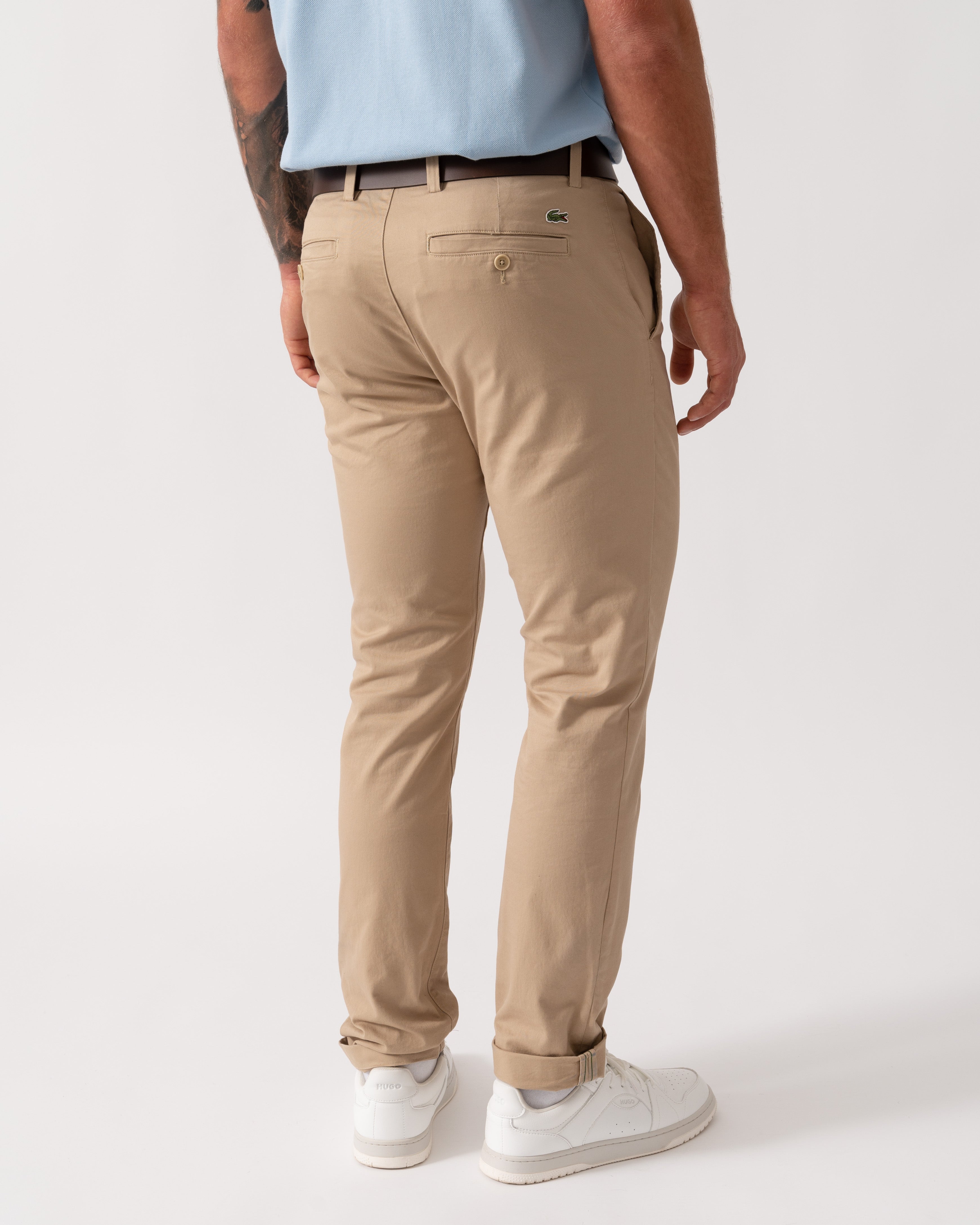 Lacoste Slim Fit Stretch Cotton Mens Chinos - Viennese 02S