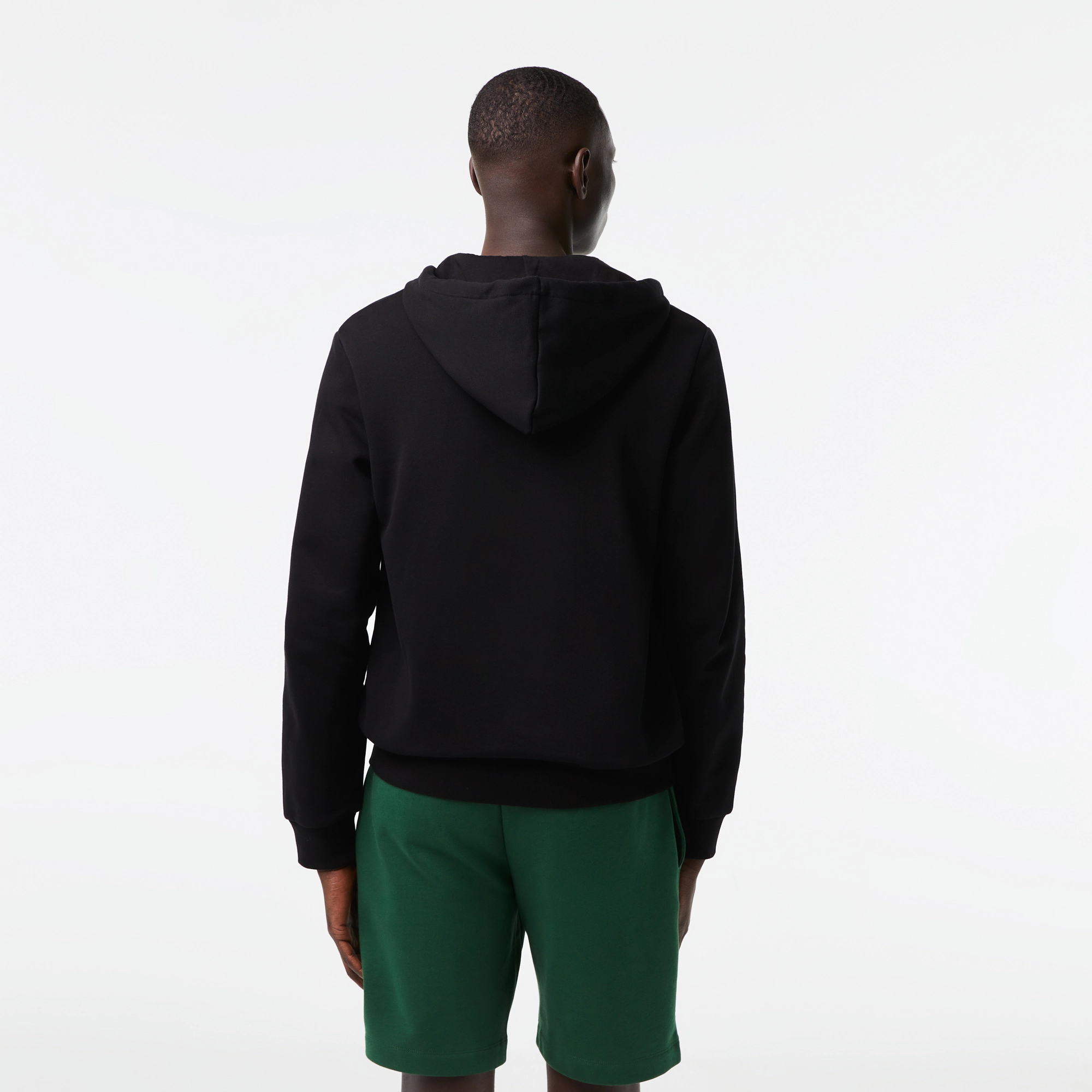 Lacoste Cotton Fleece Zip-up - Black