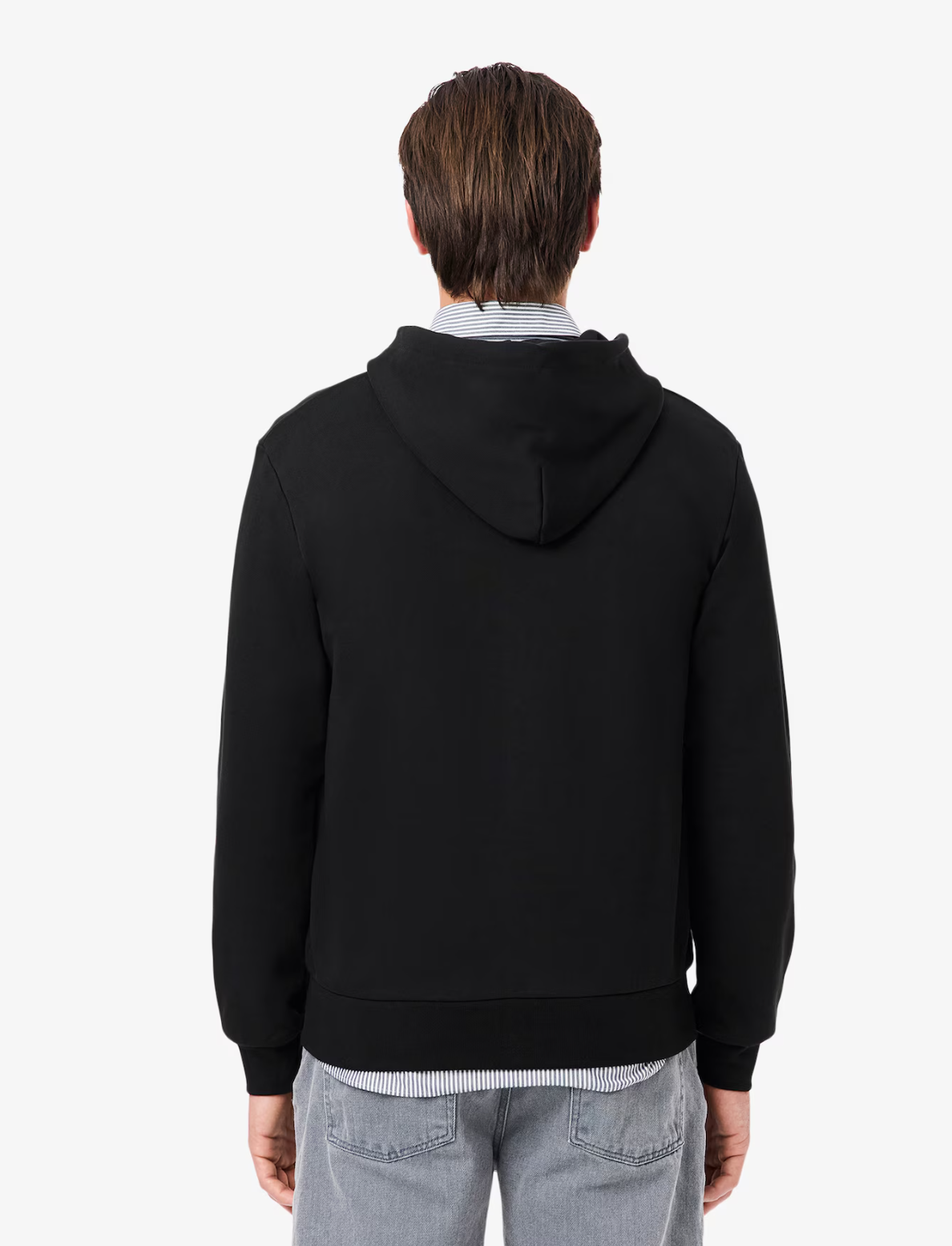 Lacoste Classic Fit Zip-Up Fleece Sweatshirt - Black