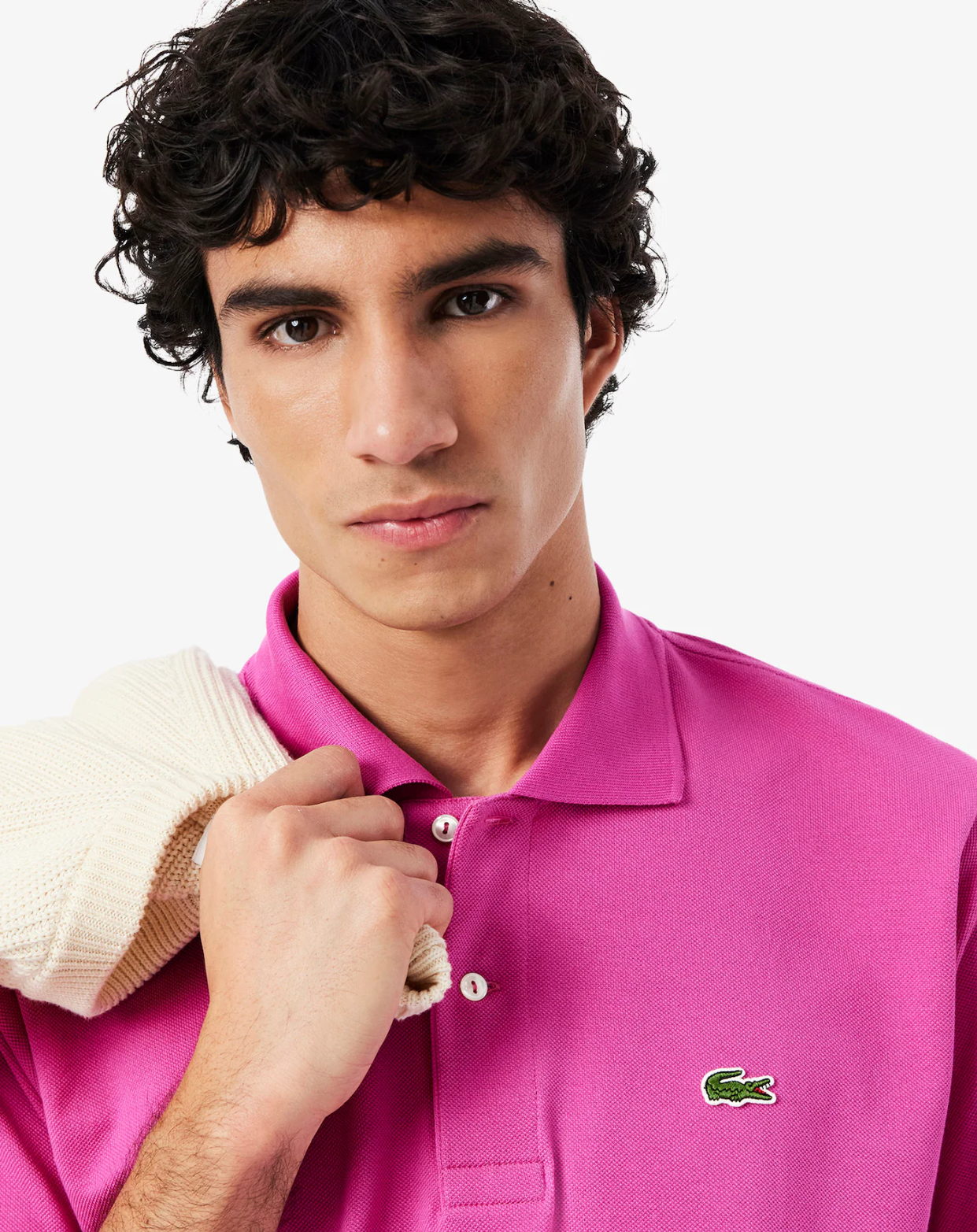 Lacoste L1212 Classic Fit Polo - Pink