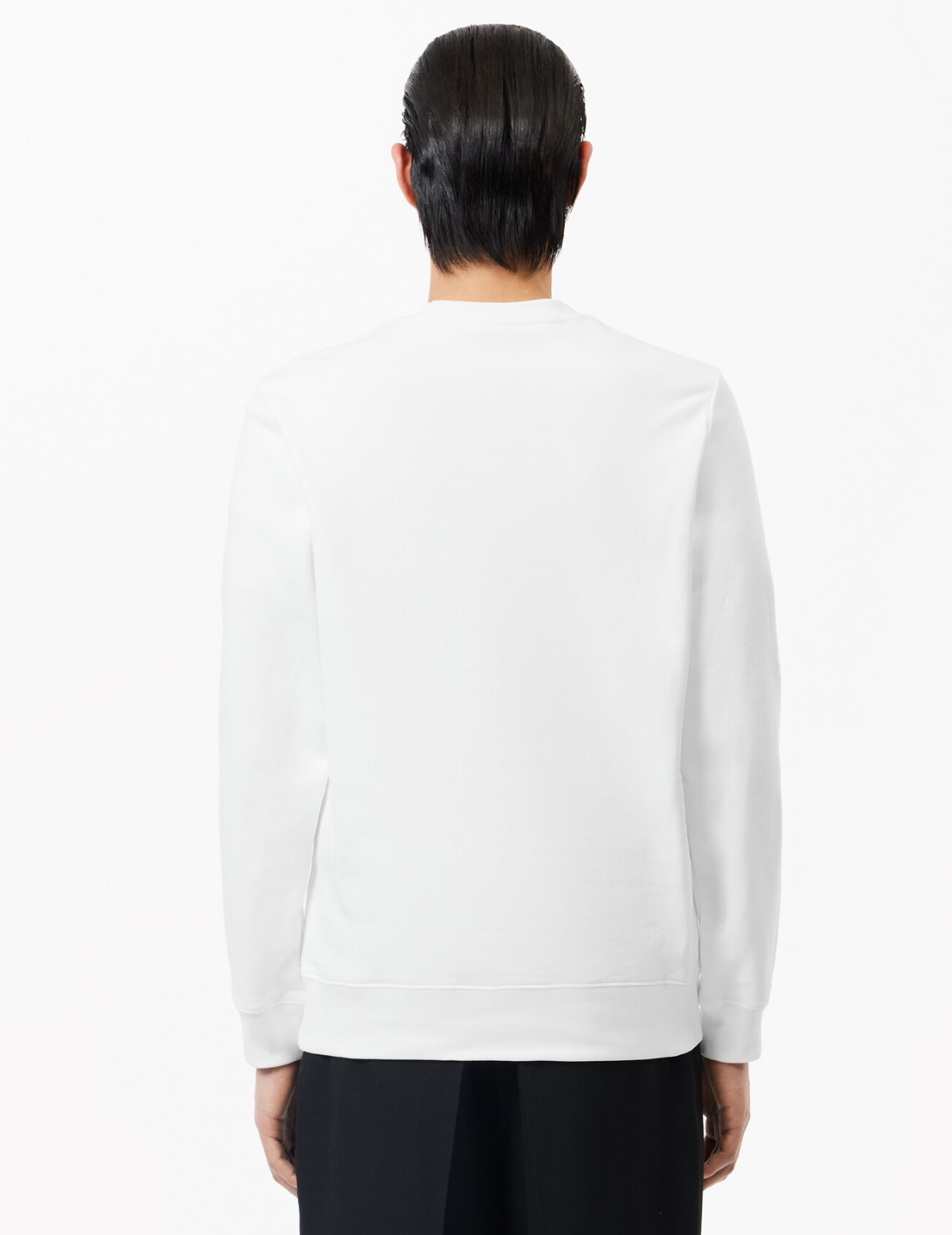 Lacoste Classic Fit Fleece Crewneck Sweatshirt - White