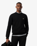 Lacoste Cotton Fleece Crew Neck Sweatshirt - Black