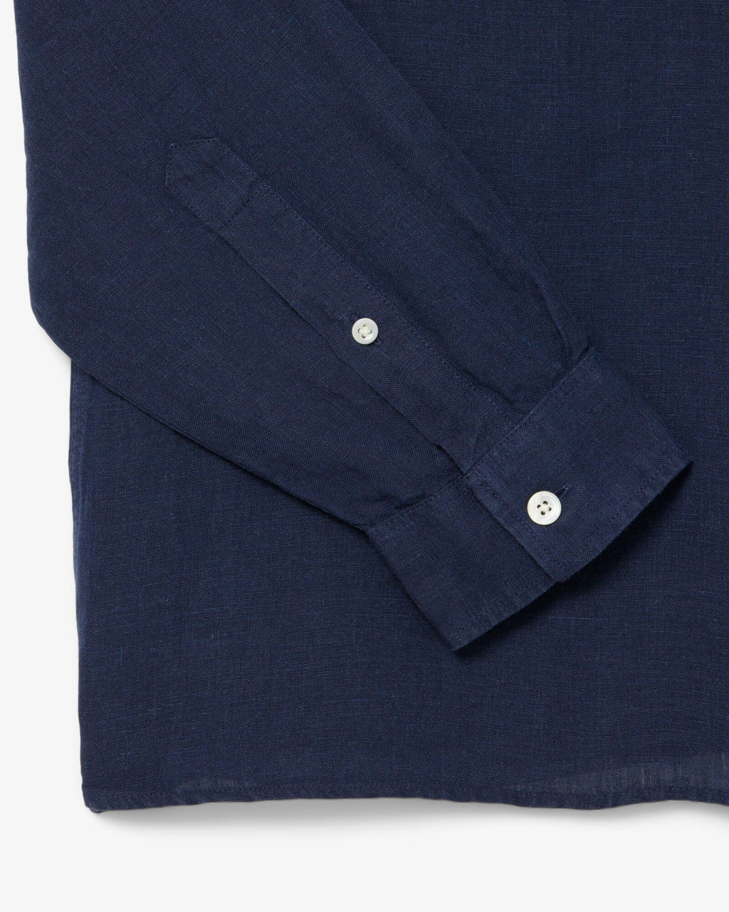 Lacoste Regular Fit Long Sleeve Mens Linen Shirt - Navy Blue 166