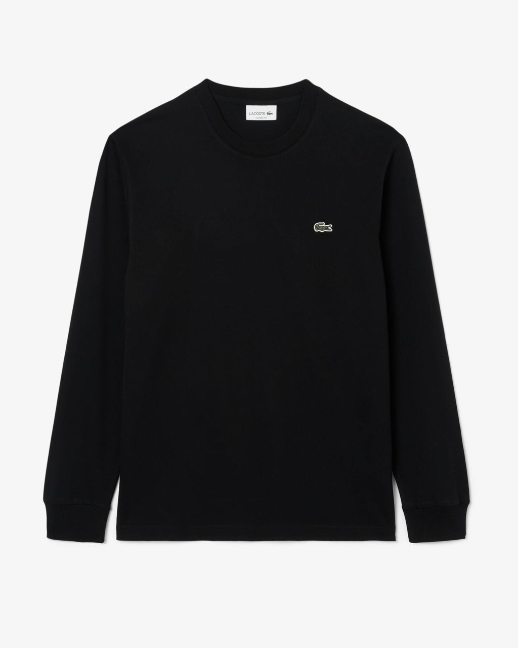 Lacoste Long Sleeved Cotton Mens T-Shirt - Black 031