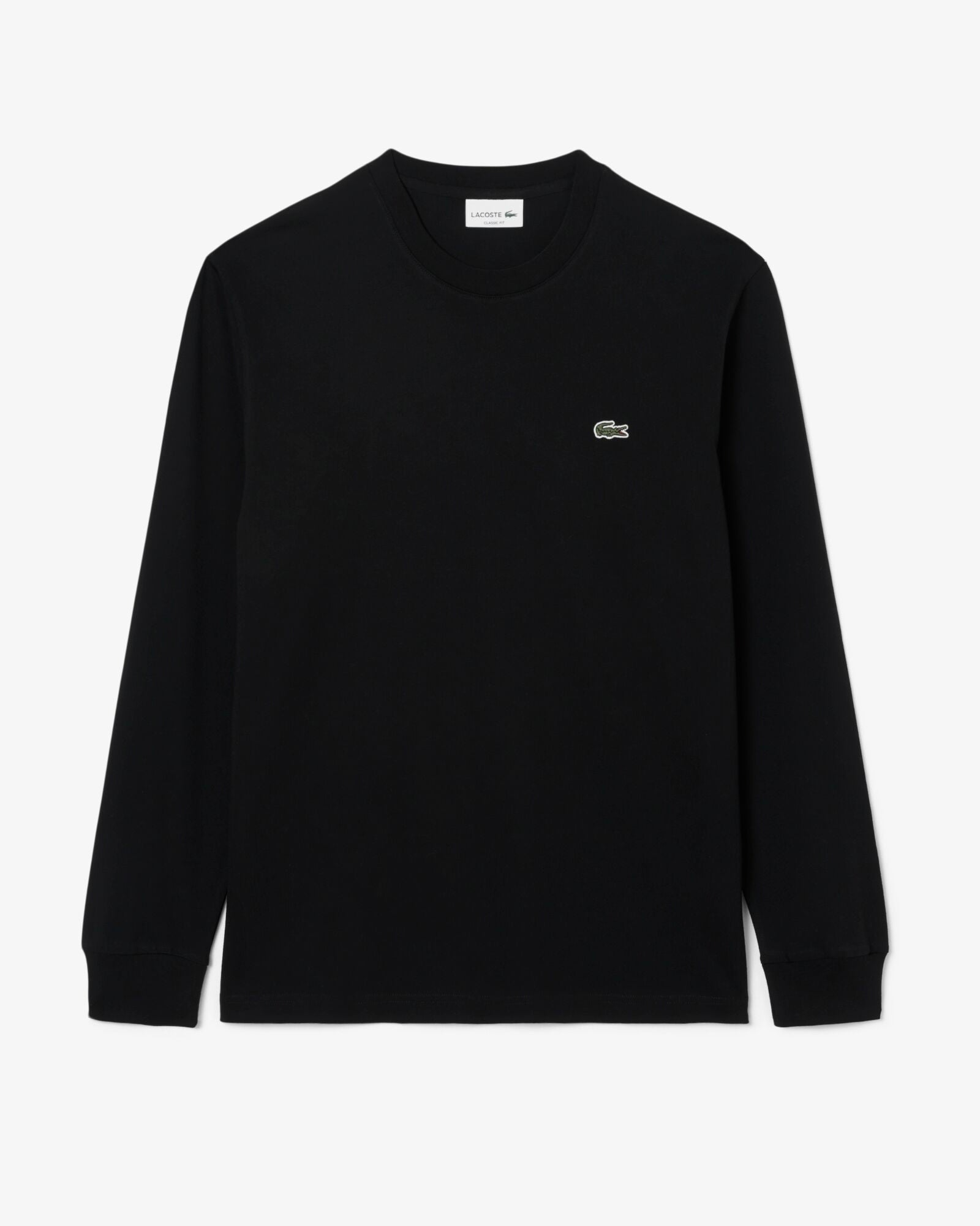 Lacoste Long Sleeved Cotton Mens T-Shirt - Black 031