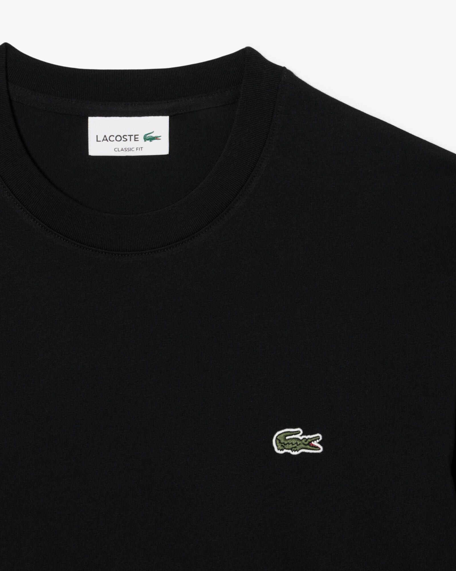 Lacoste Long Sleeved Cotton Mens T-Shirt - Black 031