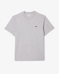 Lacoste Mens Classic Fit Cotton Jersey T-Shirt - Silver Chine CCA
