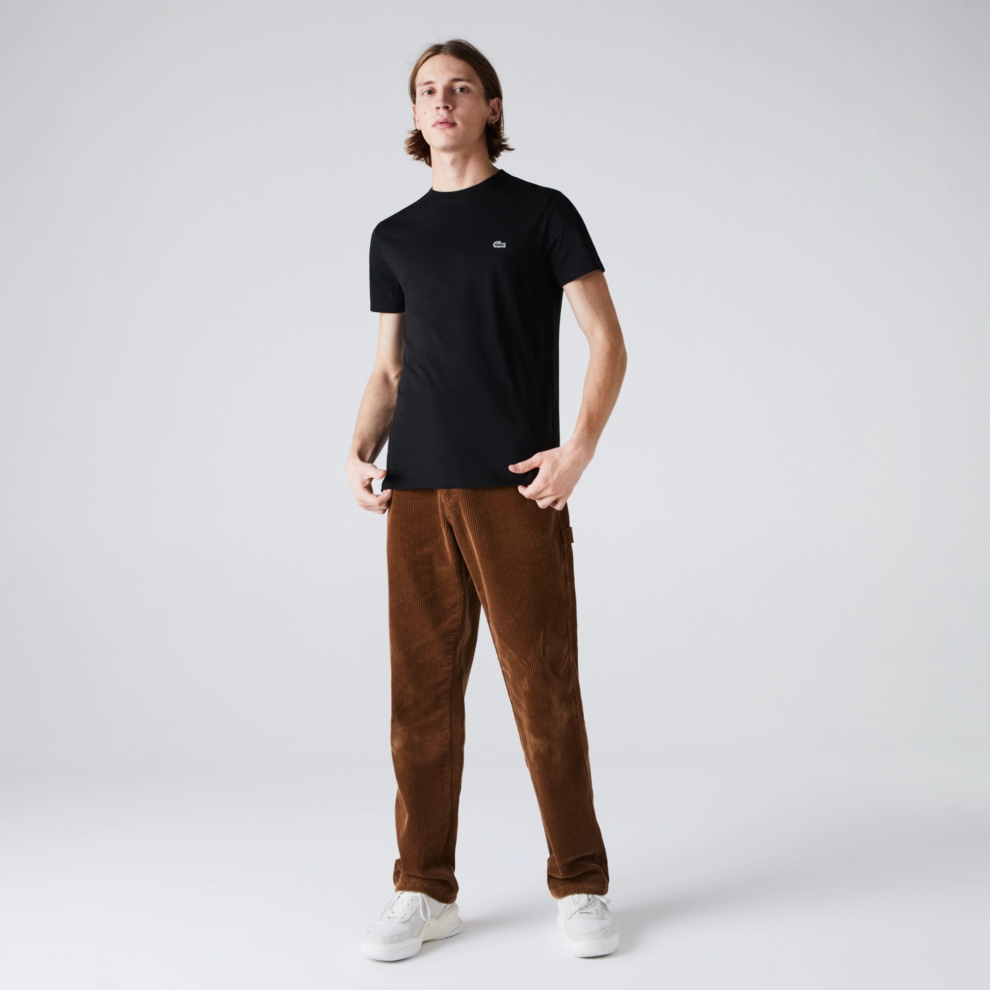 Lacoste Crew Neck Pima Cotton T-Shirt - Black