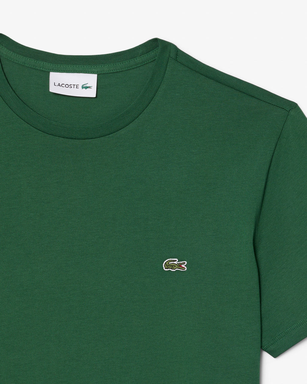Lacoste Mens Crew Neck Pima Cotton Jersey T-Shirt - Green 132