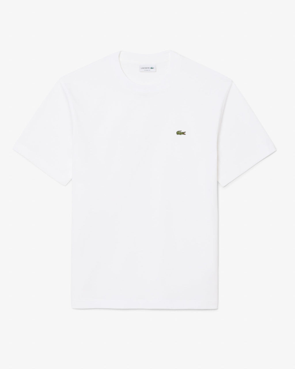 Lacoste Mens Classic Fit Cotton Jersey T-Shirt - White 001