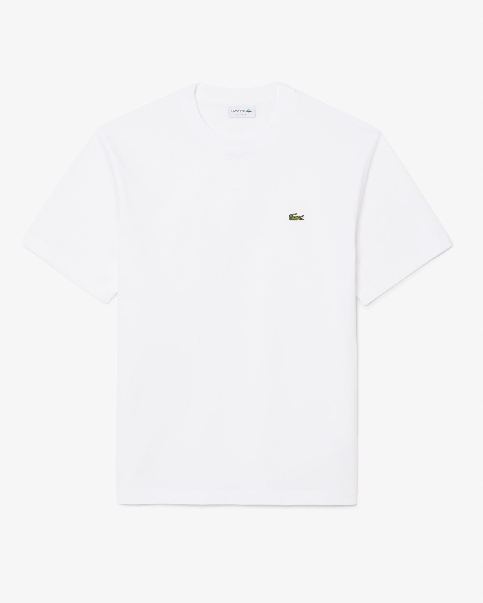 Lacoste Mens Classic Fit Cotton Jersey T-Shirt - White 001