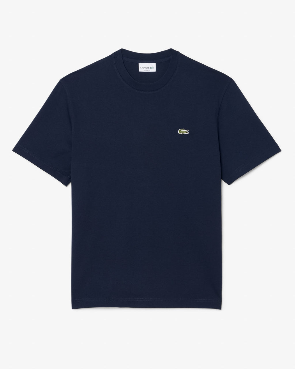 Lacoste Mens Classic Fit Cotton Jersey T-Shirt - Navy Blue 166