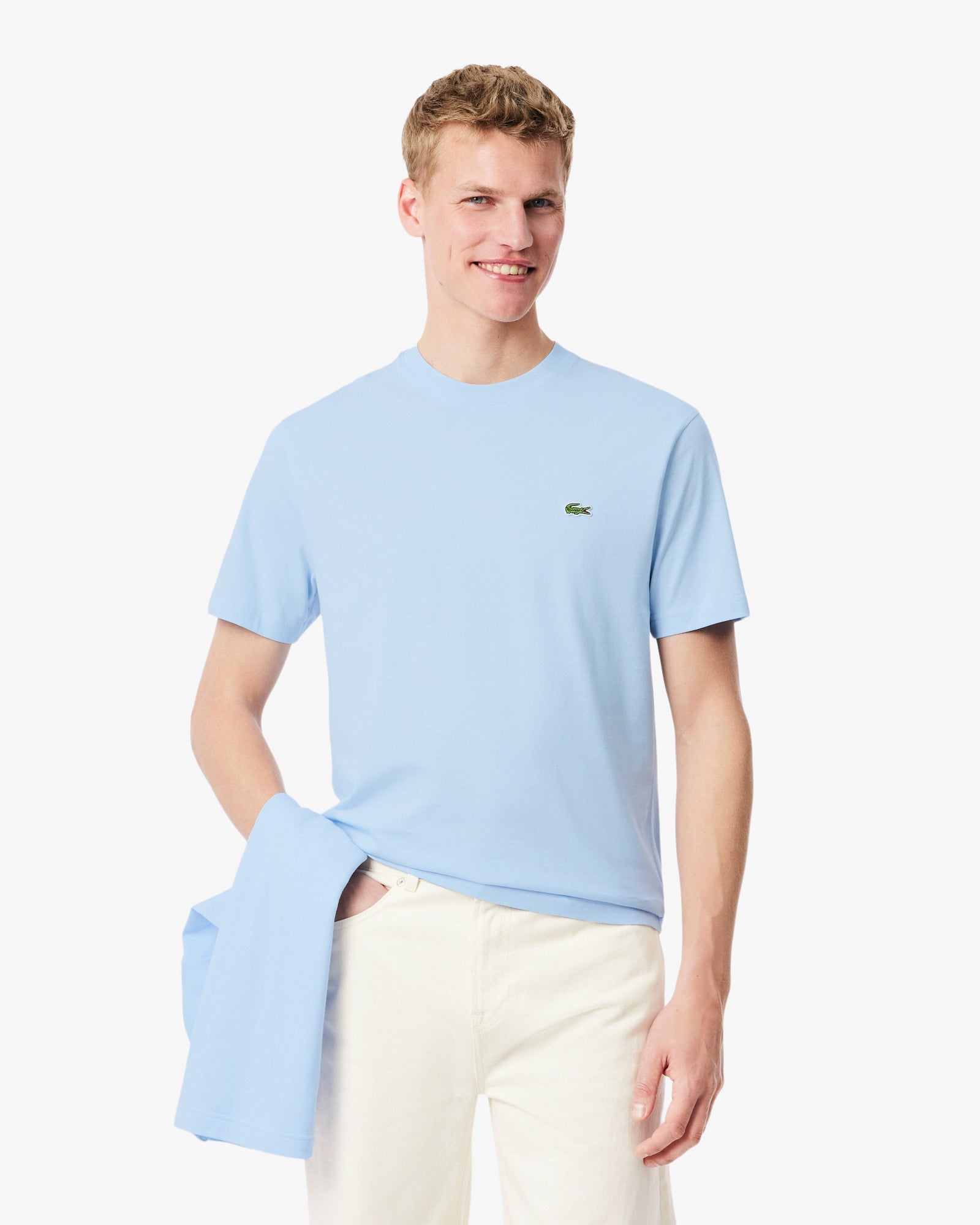 Lacoste Mens Classic Fit Cotton Jersey T-Shirt - Rill T01