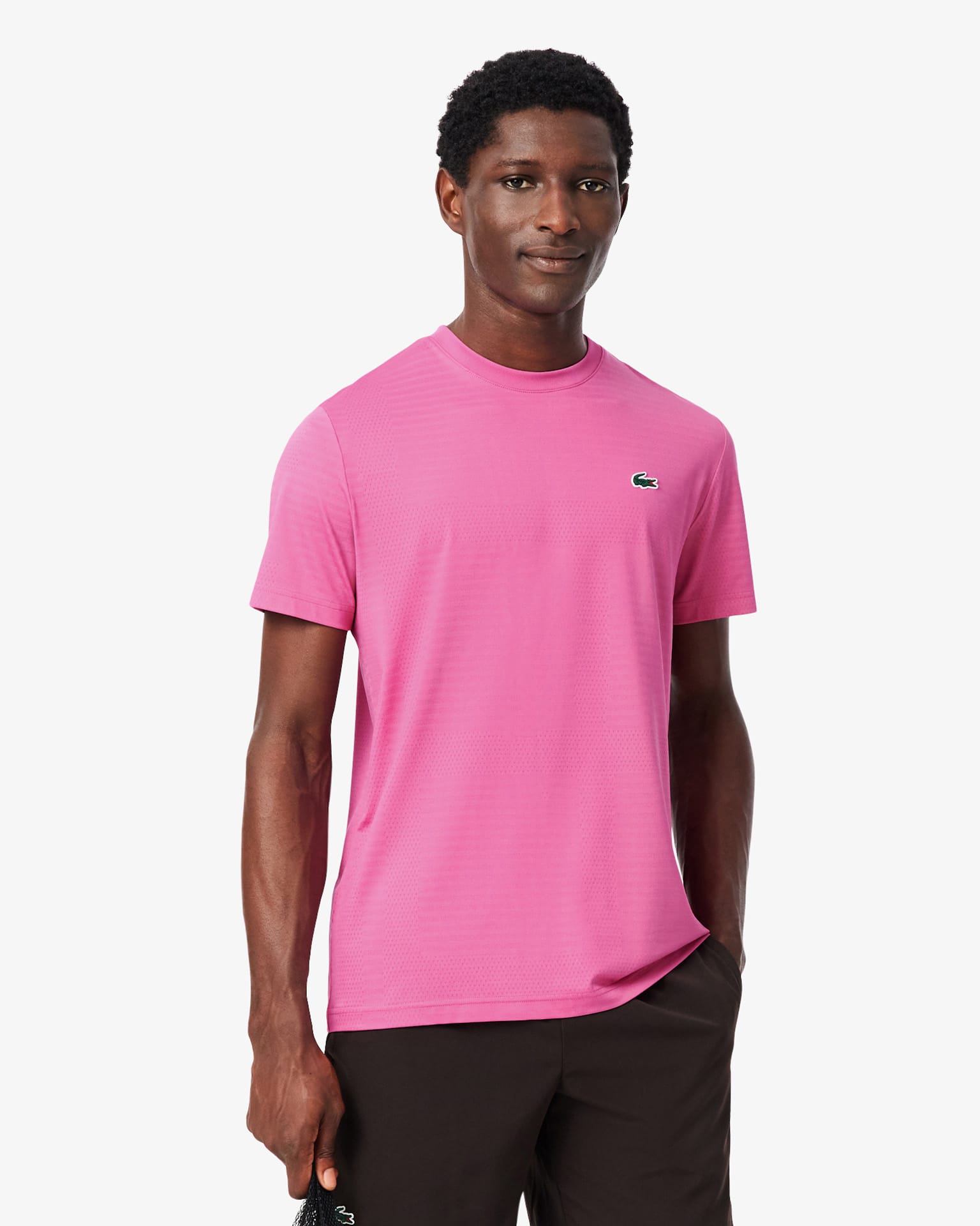 Lacoste Grigor Dimitrov T-Shirt - Fushia Pink