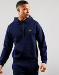 Lacoste Cotton Fleece Hoodie - Navy