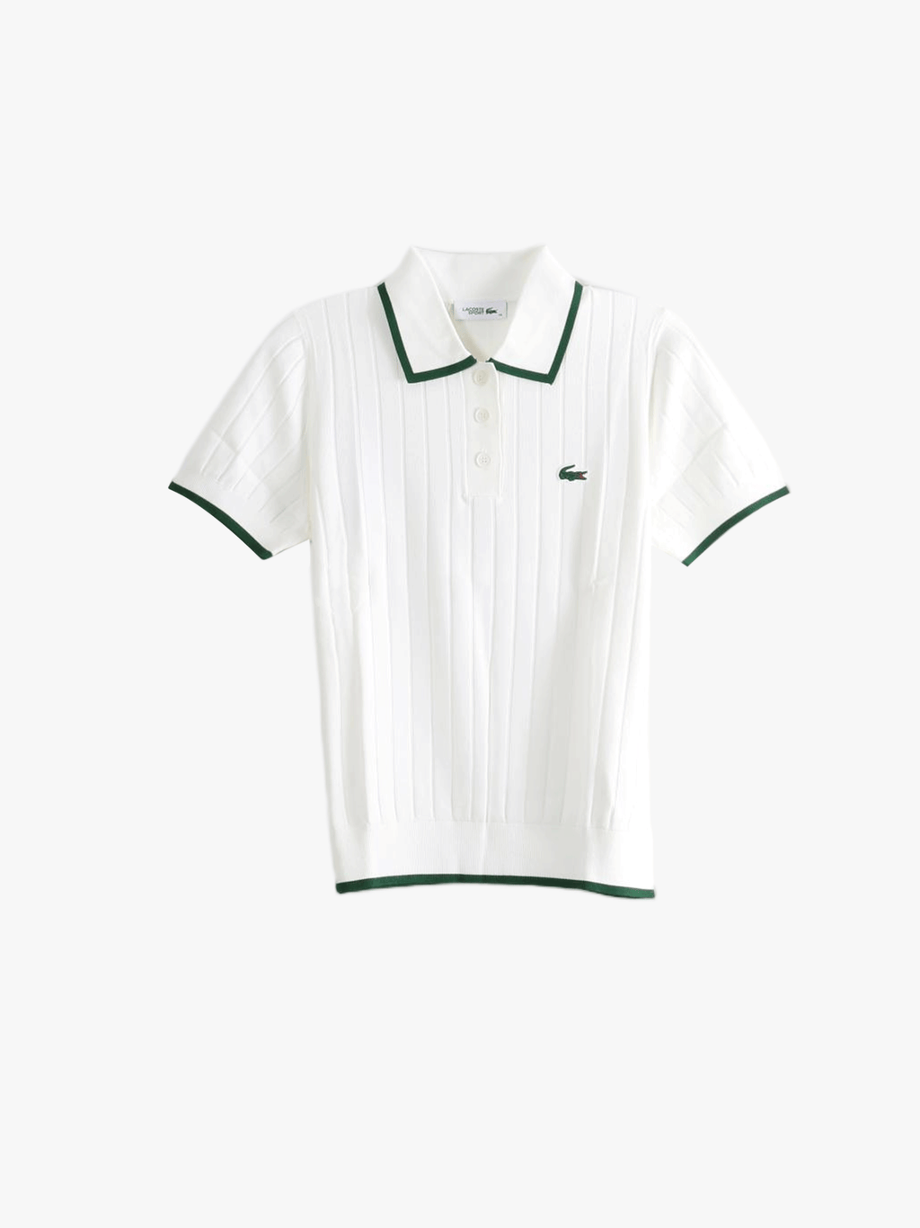 LACOSTE - Women Short Sleeve Polo Collar Golf Sweater Shirt